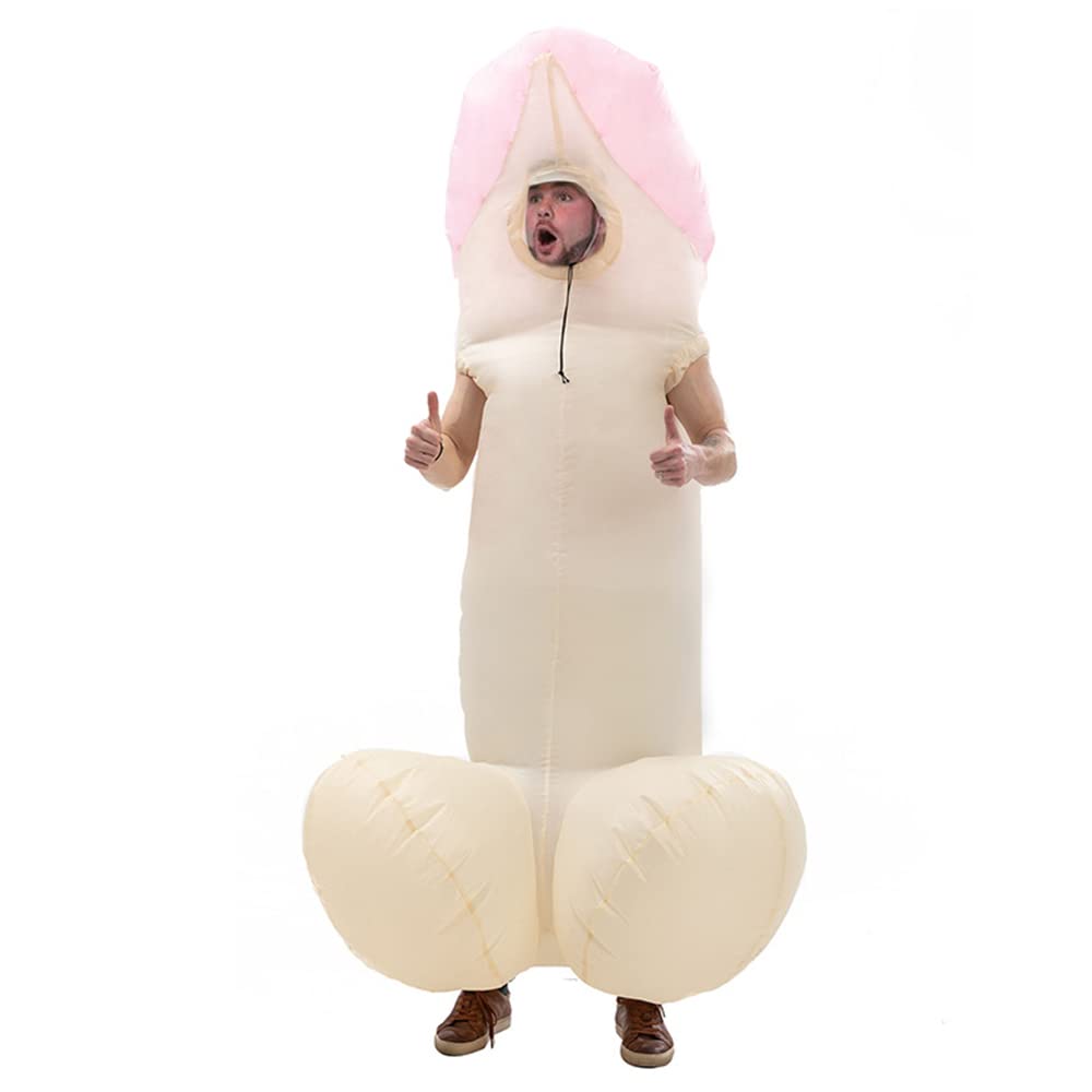 leiruo - Costume gonflable adulte 1 pièce, drôle, cadeau d'anniversaire, fête de carnaval