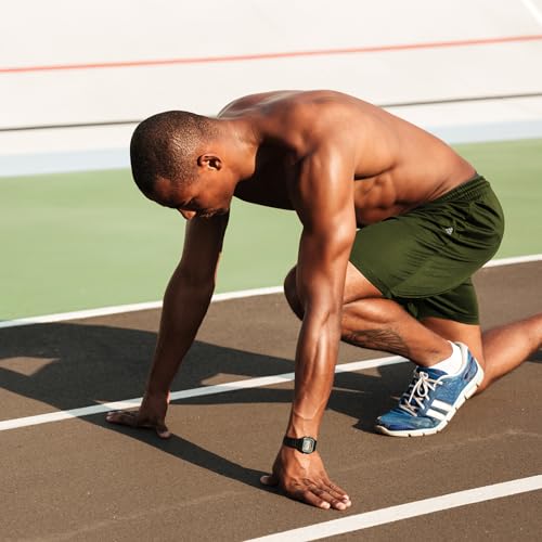 Haimont Short masculino de corrida de secagem rápida, 3 bolsos com zíper, leve, atlético, treino, ac