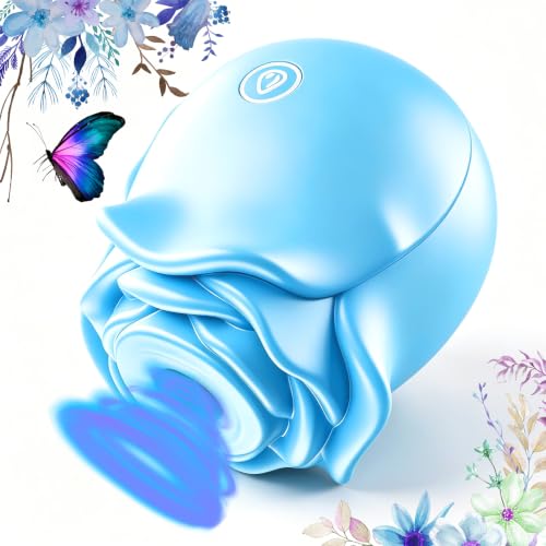 2026 New Blue Rose Flower Toy for Women, Whisper-Quiet & Waterproof Design Toys PSCLC7245 Blue