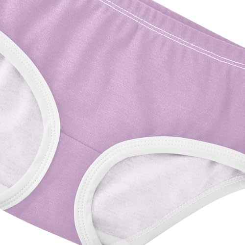 Lavender Purple Girl Panties Cute Girls Underwear Toddlers Cotton Animal Underpants Briefs 2t4