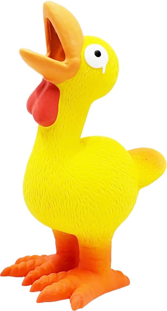 Platz PET SUPPLIS&Fun Dog Toy Big Screaming Chicken Yellow
