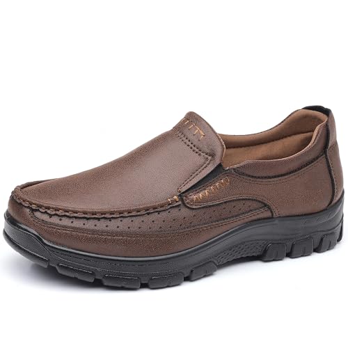 COSIDRAM Mens Casual Loafers Shoes Lightweight Luxury Comfort Bussiness Office Walking Shoes for Male