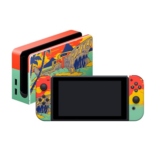 Carcasa Switch OLED Razer Fortnite vinilo 3M protector para consola nintendo en diseño Shark Island