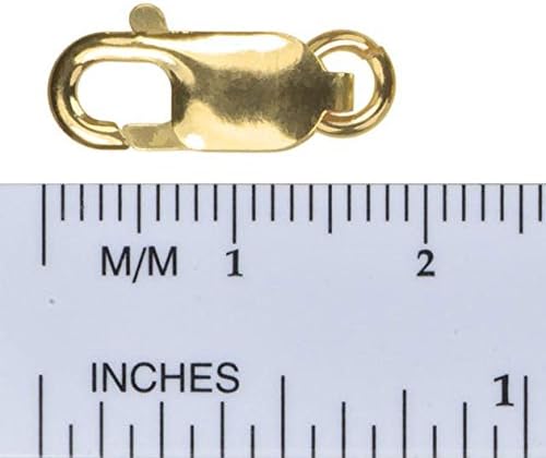 uGems 14K Gold Filled 16mm Lobster Clasp & Ring 5/8 Inch Large, Jewelry Making Component for Necklaces, Bracelets, and Crafts - Durable, Secure Closure - SKU: d-4004 - Image 2