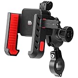 KEMIMOTO Motorcycle Phone Mount with Anti-Theft, Anti-Vibration Dampener Mount One-Hand Operation 360° Adjustable for Motorcycle Bike ATV Scooter Golf Cart Fit 4.7'-7.2' Cellphone