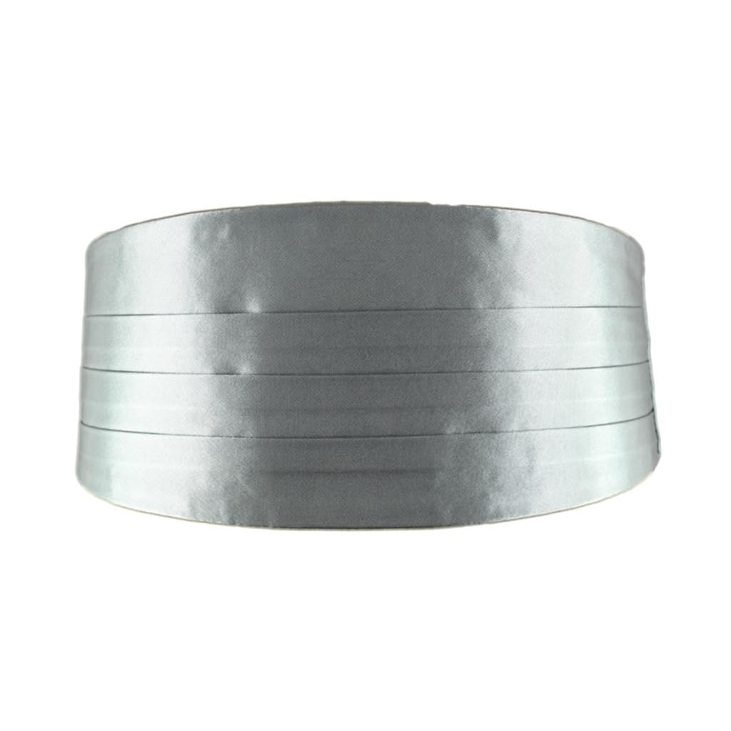 CAZSTYK Adjustable Cummerbund for Men Suited for Weddings Business Meetings and Sophisticated Event Elevate Your Formal Attire Silver