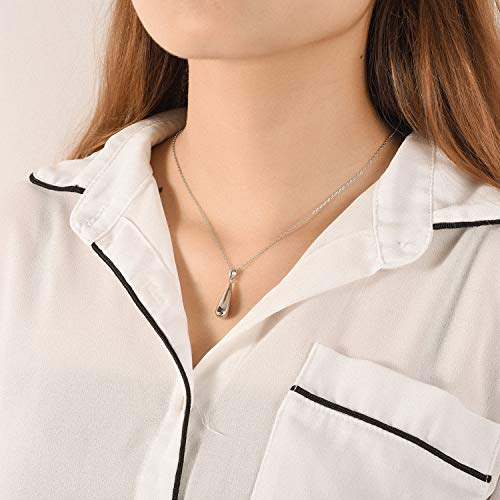 925 Sterling Silver Urn Pendant Necklace Teardrop Cremation Jewelry For Ashes Memorial Keepsake For Women #TOP5