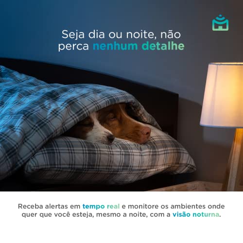 Smart Câmera Wi-Fi Positivo Casa Inteligente, 1080p Full HD, 15 FPS, áudio bidirecional, detecção de