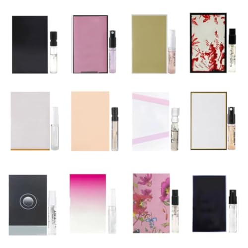 Yerinup Womens Perfume Sampler Sets Designer Fragrance Samples for Women Discovery High End Perfume Gift Set Travel Size Collection Women's Fragrance Sampler Set (12PCS)