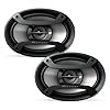 PIONEER TS-F6935R 3-Way Coaxial Car Audio Speakers - 6" x 9" Passive Car Speakers (Pair), 230 W Max Power, Black and Silver