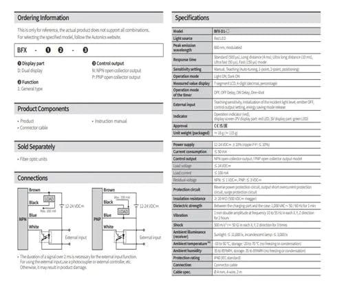 Capteur à fibre BFX-D1-P pour résoudre les erreurs de détection - 5