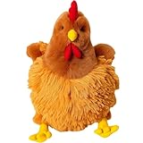 RNXSIB Huhn Kuscheltier, Plüsch Huhn 25 cm, Weiches Kuscheltier Als Geschenk Für Ostern Und Geburtstag, Niedliches Realistisches Geflügel Spielzeug