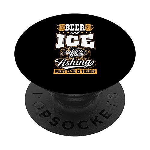 Birra e pesca sul ghiaccio Cos"altro c"è divertente regalo dell"Alaska PopSockets PopGrip Intercambiabile