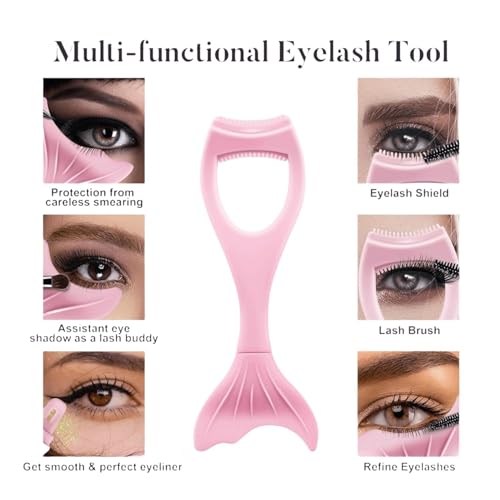 Máscara protectora ojos maquillaje 3 en 1 silicona púrpura miniatura 5