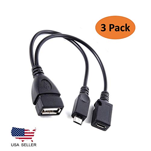 [3 Pack] TV xStream USB Port Adapter, Micro OTG Cable and Power