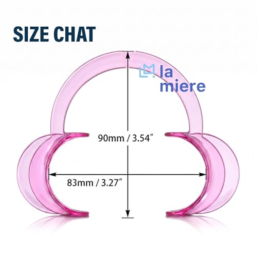 Image of LA MIERE Dental Cheek Retractor C Shape Mouth Opener Size M, Pack of 3, Pink