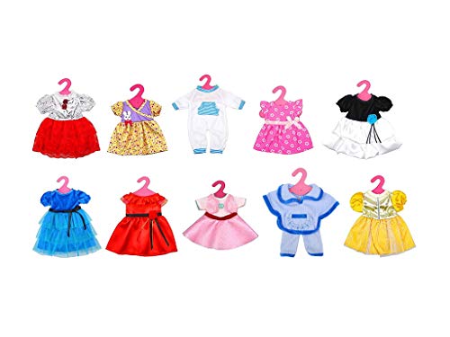 Brynhildr 10 Pack 16-18 inch Doll clothes