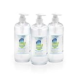 Sani-T 75-Percent Medical Grade Ethanol No-Wash Alcohol Cleaning Gel 3-Pack with Pump Dispenser CAG-