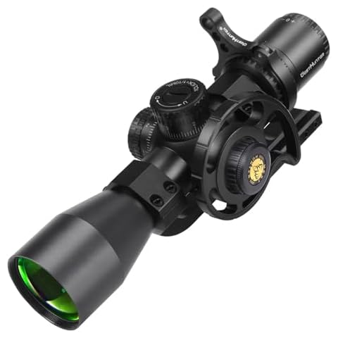 WestHunter Optics WHT 3-12X44 SFIR SFP Compact Competition Riflescope, 1/10 Mil Second Focal Plane Red Illumination Etched Glass Reticle, 30mm Precision Shooting Scope, with Picatinny Mount Cover