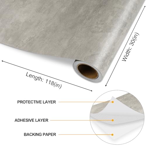 Papier peint autocollant gris pour relooker une cuisine - 8