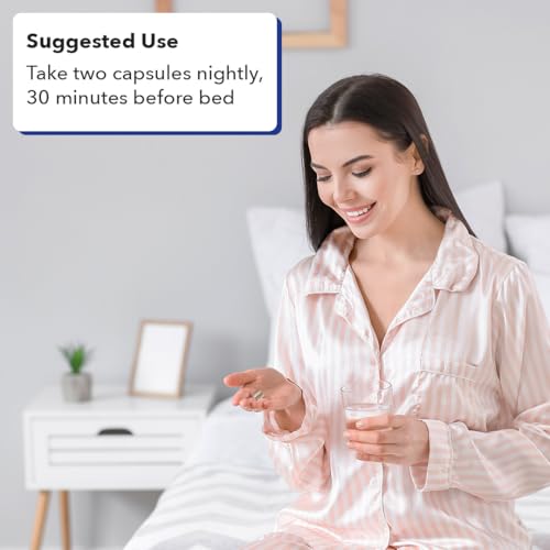 LifeSeasons Rest-ZZZ Melatonin Free - Sleep Support Supplement - Calms Nervous System - Eases Restlessness & Nerve-Related Sleeplessness - Magnesium GABA & Chamomile - 60 Capsules - Image 6