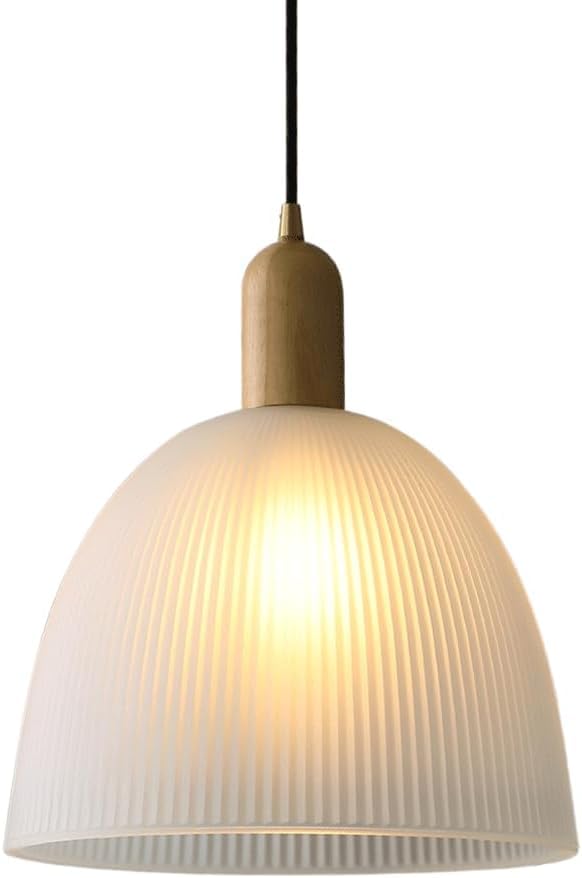 Lustre moderne en verre chapeau japonais pour eclairage de chevet et salon