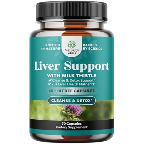 Liver Cleanse and Detox & Repair Formula - Herbal Liver Support Supplement with Milk Thistle Dandelion Root & Artichoke Extract for Liver Health - Silymarin Milk Thistle Liver Detox Capsules Cover