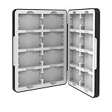 [mocoly]【ゲームボーイアド/gba ソフト】磁吸式ゲーム/8ゲームカード収納可能｜軽量ポータブル設計&二層保護構造｜GBミクロ対応/外出用ゲーム収納｜プレゼント対応（・） 黒