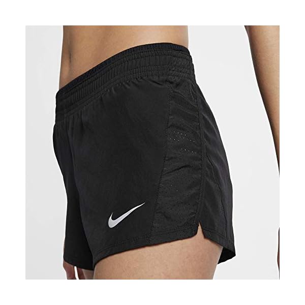 Nike-Womens-Dry-10K-Running-Shorts NIKE Women's 10K Running Shorts, Black/Black/Black/Wolf Grey, X-Large