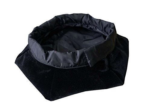 Grad Days Doctoral Graduation Tam Unisex Black Velvet 6-Sided With Gold Bullion Tassel Satin Silk Band #TOP5