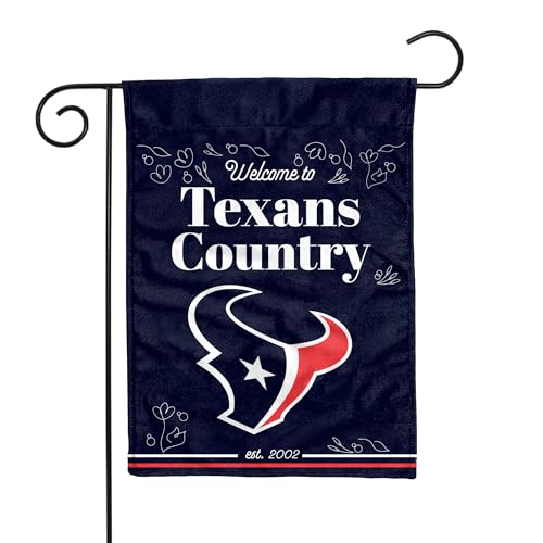 Rico Industries NFL Football Houston Texans 13" x 18" Double Sided Garden Flag