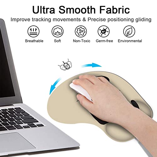 Britimes Ergonomic Mouse Pad With Wrist Support Lonely Cat Back View Mouse Pads With Non-Slip Rubber Base For Home Office Gaming Working Computers Laptop Easy Typing & Pain Relief #TOP5