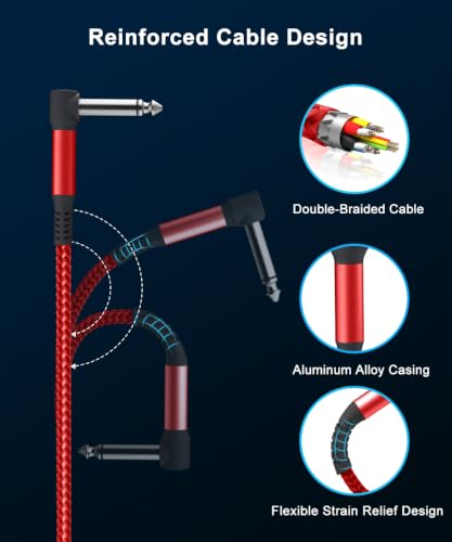 Elebase Guitar Patch Cables 6 Inch 6-Pack,6.35MM Effects Pedal Board Cord by Elebase - Used condition - Image 4