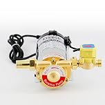 EVERGD Stainless Steel Electric Automatic Hot Cold Water Pressure Booster Pump for Shower Washing Machine Home Garden (120W)