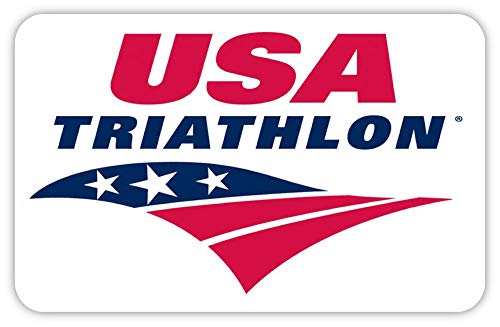 USA Triathlon Sticker Decal 5" x 3"
