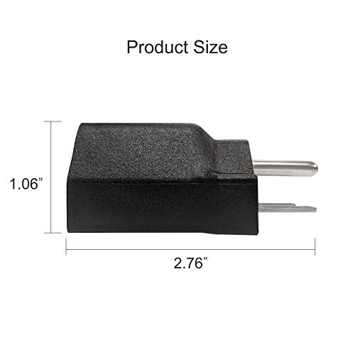 Bloomgrow 110V / 120V To 220V / 240V Plug Adapter Electrical Converter For Us (1 Pc) #TOP2