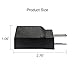 BloomGrow US Plug Adapter 120V to 240V Black Plug Converter Electrical Converter 6-15P to 5-15R Power Plug Adapter 3 Prong Electrical Converter (1 PC)