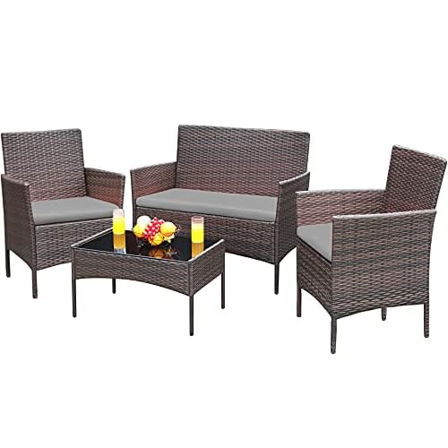 Greesum 4-Piece Patio Conversation Set
