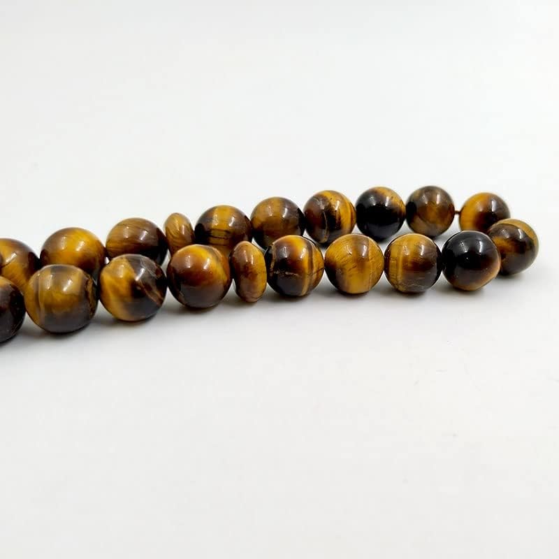 Miniatura 8 de ALBASHAN Tasbih - Cuentas de oración de ojo de tigre natural para hombre, Misbaha musulmana, 33, 45, 51, 66, 99, 100 cuentas de rosario profesional