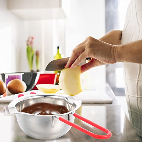 Luxshiny Chocolate Derretendo Bacia de Aço Inoxidável Caldeira Dupla para Derreter Chocolate Manteig