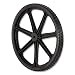 Rubbermaid Commercial M1564200 Big Cart Replacement Wheel, Black