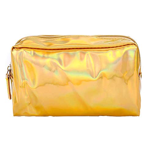 Preisvergleich Produktbild Vikenner Schüler Mäppchen Federtasche Studenten Federmäppchen Mädchen Bleistiftbeutel Kosmetiktasche stifte mäppchen Studentenbedarf Schreibwaren Griffelmappe Gold Großer Geldbeutel PU