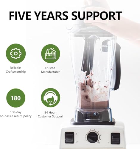 UPGRADED forBlender Pitcher 64oz, for 5200 blender pitcher fit for 5200 6300 vm0103/vm0197 E310/320,for blender cup Classic C/Commercial/Explorian etc.