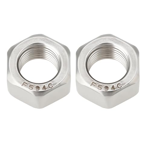 YINETTECH Paquete de 2 Tuerca de Polea de Ventilador Cortacésped 1/2-20 unf Acero Inoxidable Compatible con Hydro Gear Transaxle 72237