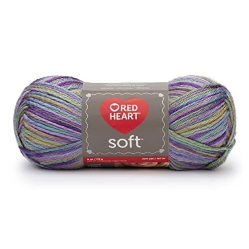 Image of Red Heart Soft Watercolors Yarn - 3 Pack of 113g /4oz - Acrylic - 4 Medium (Worsted) - 256 Yards - Knitting /Crochet
