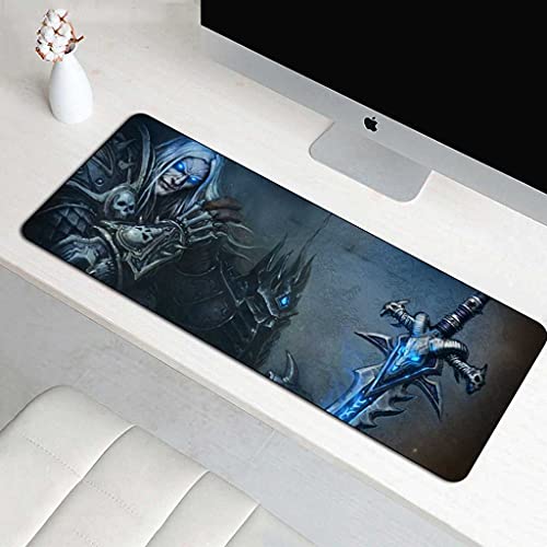 Mouse pad gamer XXL 1000x500 bleu pour souris gaming sans fil