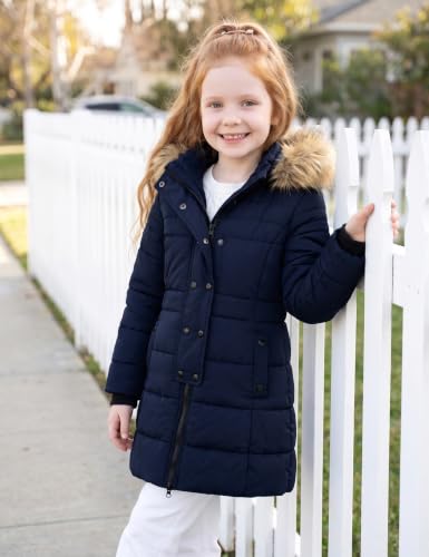 Image of ZSHOW Girls' Long Winter Coat Waterproof Warm Puffer Jacket Hooded Parka