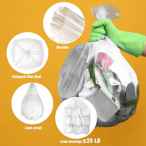 Ginkgo 4 Gallon Small Trash Bags, 100 Count, 4 Colors - Image 3
