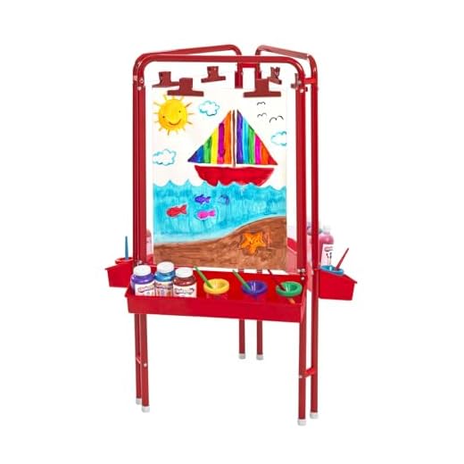 Colorations 3-Way Indoor/Outdoor Acrylic Panel Easel, Outdoor Play, Drawing, Adjustable Easel, Art Craft Painting, Arts and Crafts