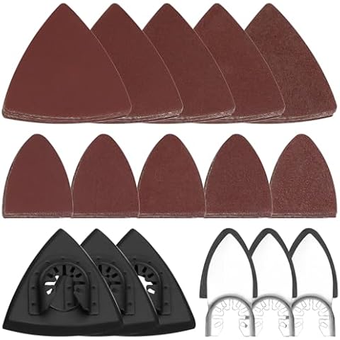 QWORK® 156 Pièces Patins de Ponçage Cover